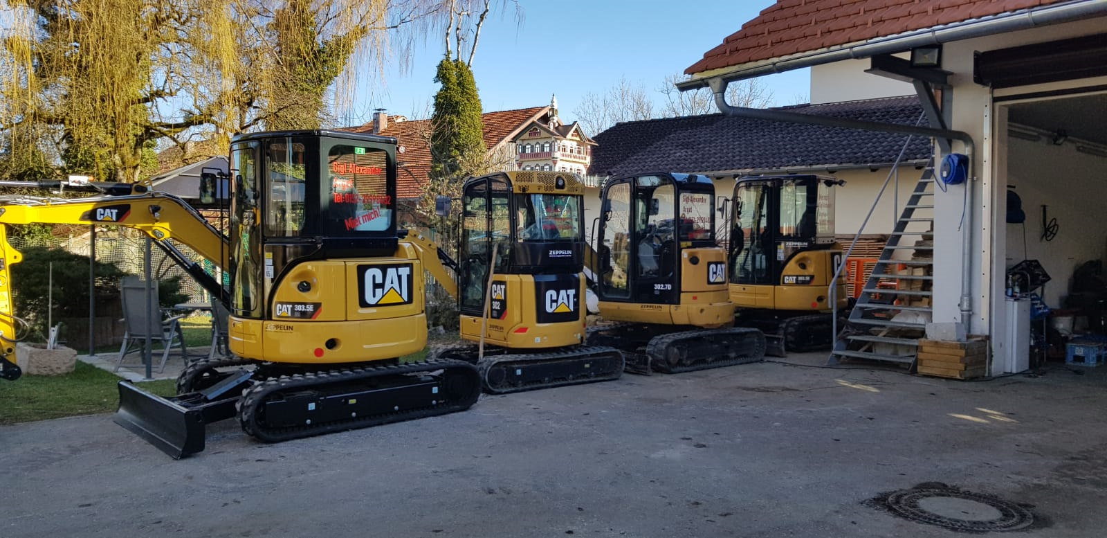 Verleih von Baumaschinen durch die Firma Peter Gigl Transporte